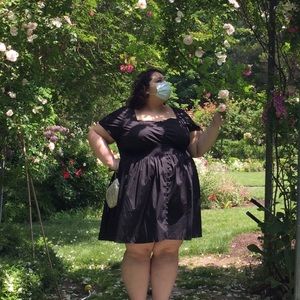 Black Cottage Core Witch Eshakti Dress